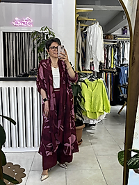 DR Y21379 KETEN CEKET/PANTOLON TAKIM